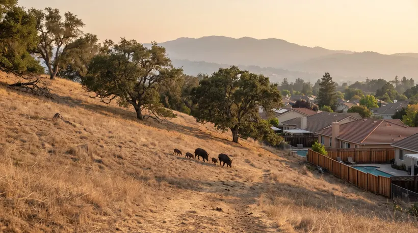 San Jose%27s Wild Pigs Are Redecorating Your Lawn